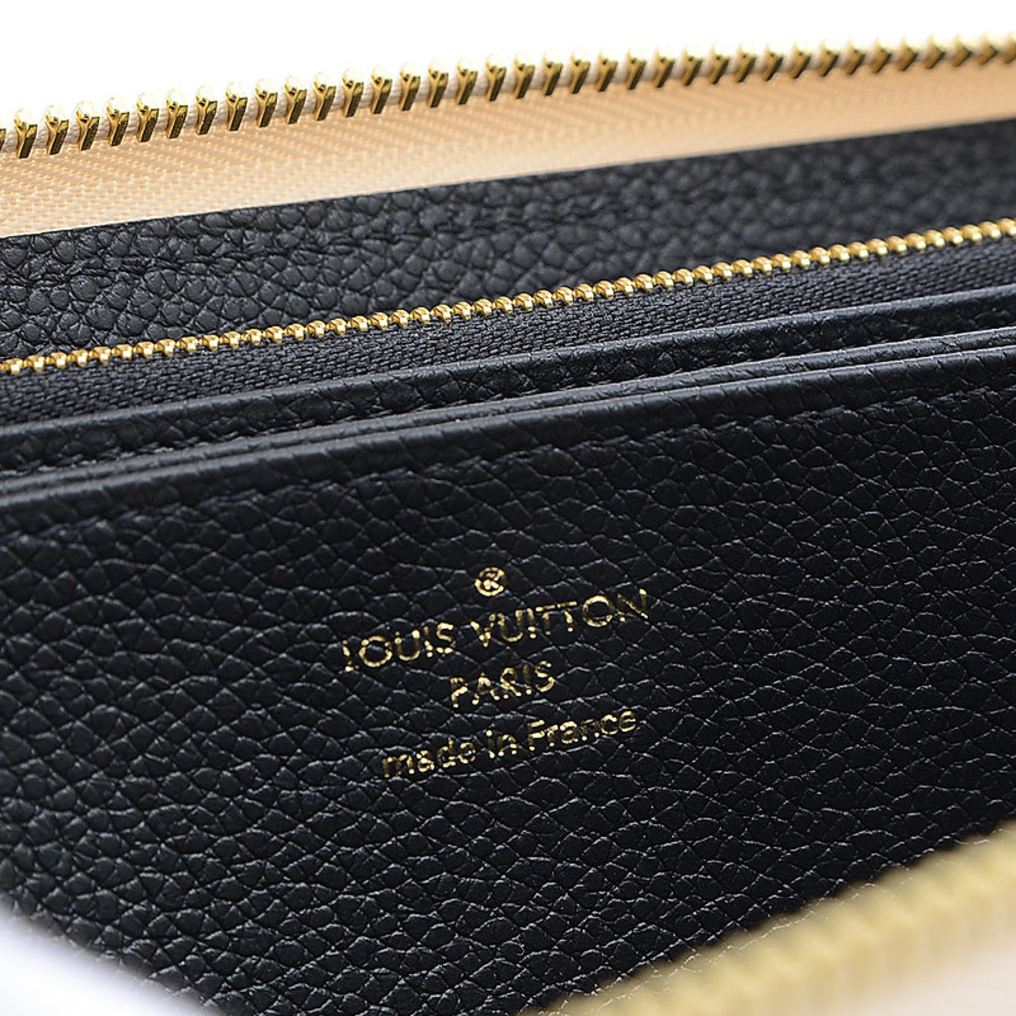 Louis Vuitton Empreinte Broderie Zippy Wallet Long Crème/Noir M81141