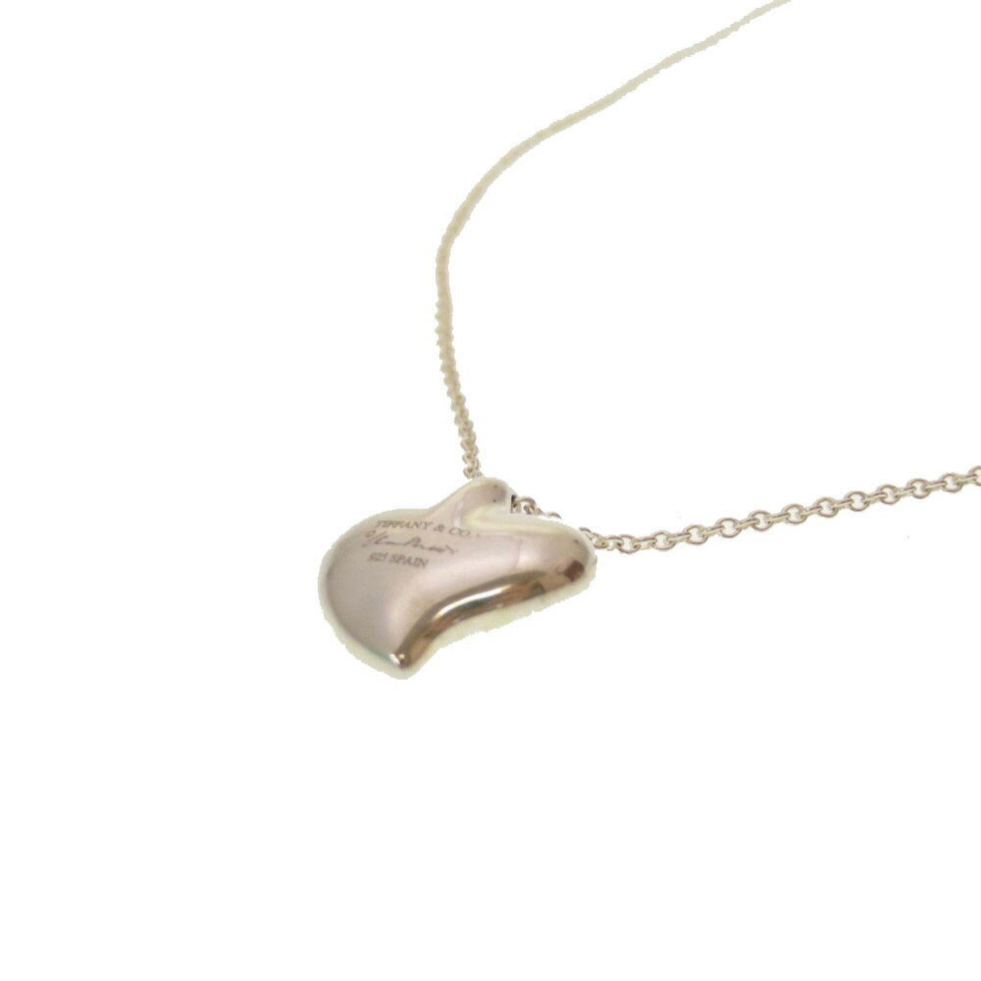 Tiffany Elsa Peretti Curved Heart Necklace Silver 925 0203 TIFFANY&Co.