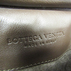 Bottega Veneta Intrecciato Women,Men Leather Shoulder Bag Dark Brown
