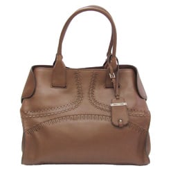 Tod's Women's Leather Tote Bag Dark Brown