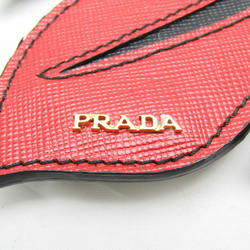 Prada Leather Others Black,Red Color Name tag