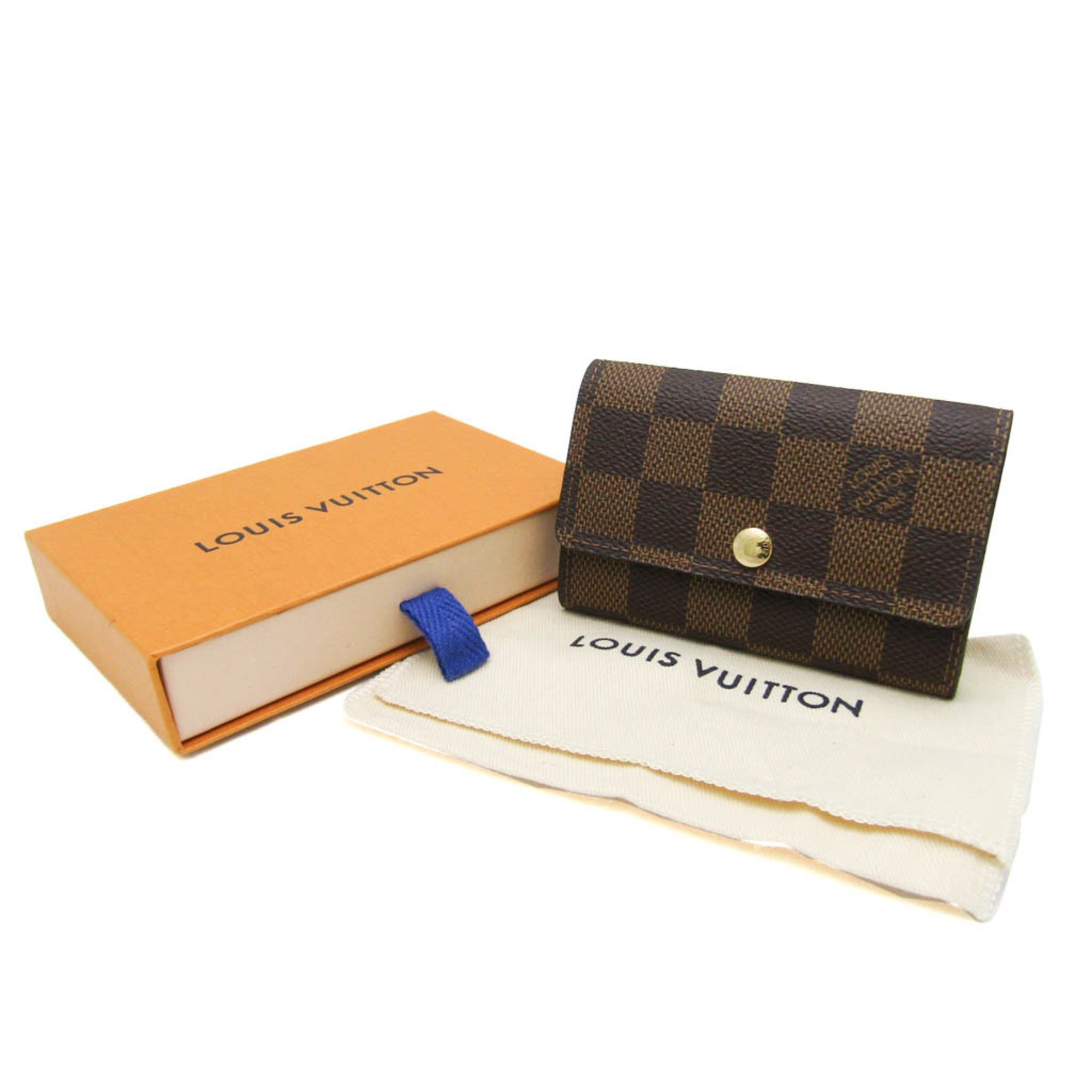 Louis Vuitton Damier Multicles 6 N62630 Men,Women Damier Canvas Key Case Ebene
