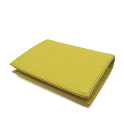 Salvatore Ferragamo Gancini IY-22 D780 Women's Leather Wallet (bi-fold) Dark Yellow