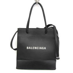 Balenciaga Shopping Tote Bag XXS 572411 Women's Leather Handbag,Shoulder Bag Black