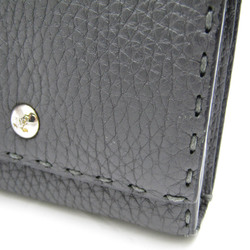 Fendi Selleria 8M0339 Women,Men Leather Wallet (bi-fold) Dark Gray