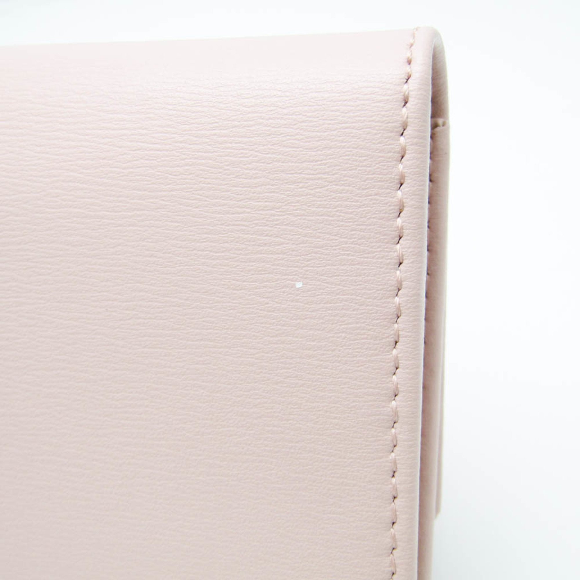 Salvatore Ferragamo KM-22 C991 Women's Leather Long Wallet (bi-fold) Light Pink