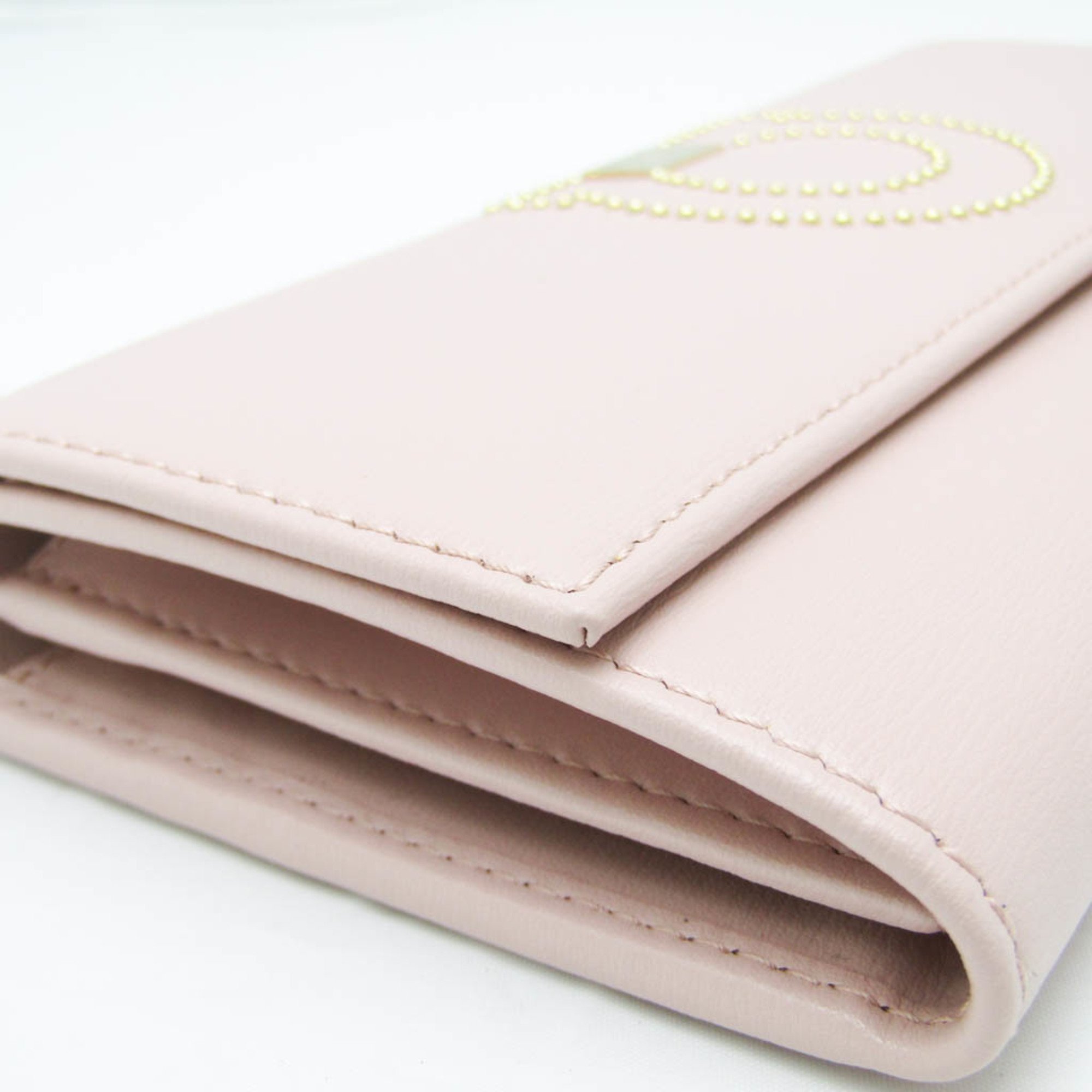 Salvatore Ferragamo KM-22 C991 Women's Leather Long Wallet (bi-fold) Light Pink