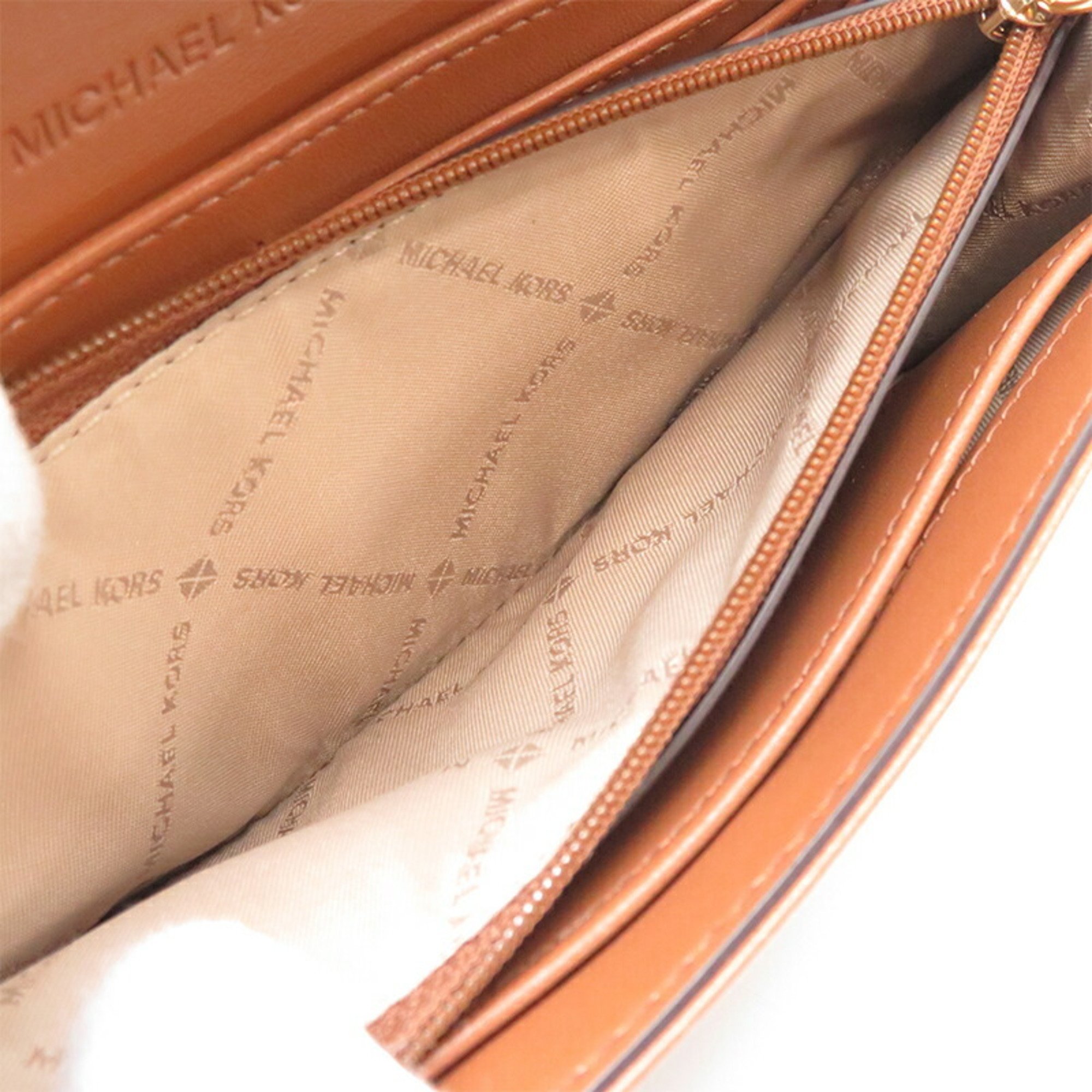 Michael Kors Signature Women's Long Wallet Leather Brown