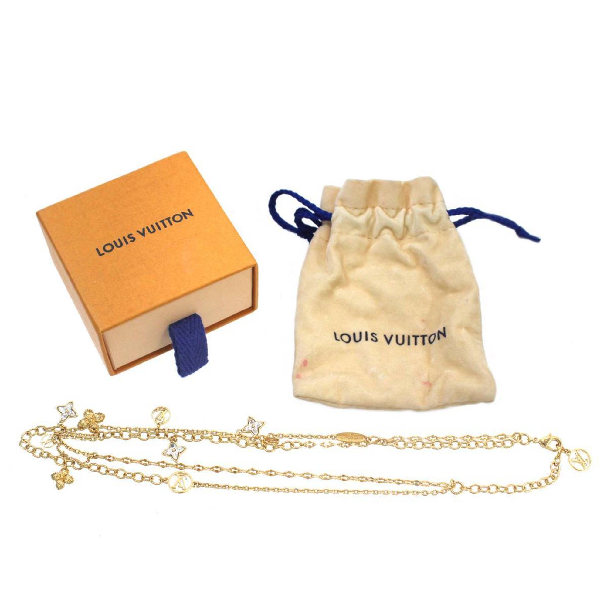 LOUIS VUITTON Collier Blooming Citrus Necklace M68374 Yellow Gold