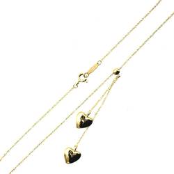 Tiffany & Co. K18 18k gold full heart necklace approx. 40cm