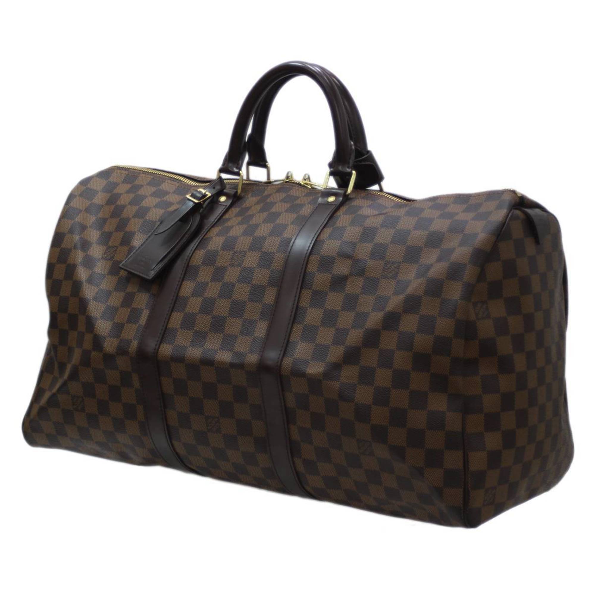 LOUIS VUITTON Keepall 50 Boston Bag Damier Ebene N41427 MB0096