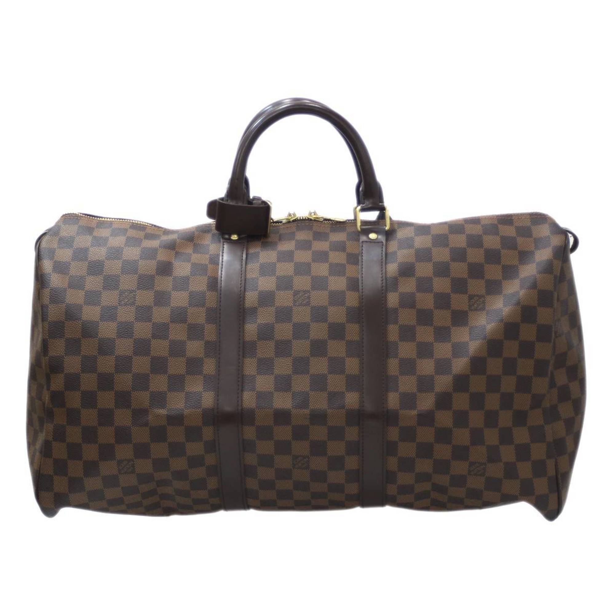 LOUIS VUITTON Keepall 50 Boston Bag Damier Ebene N41427 MB0096