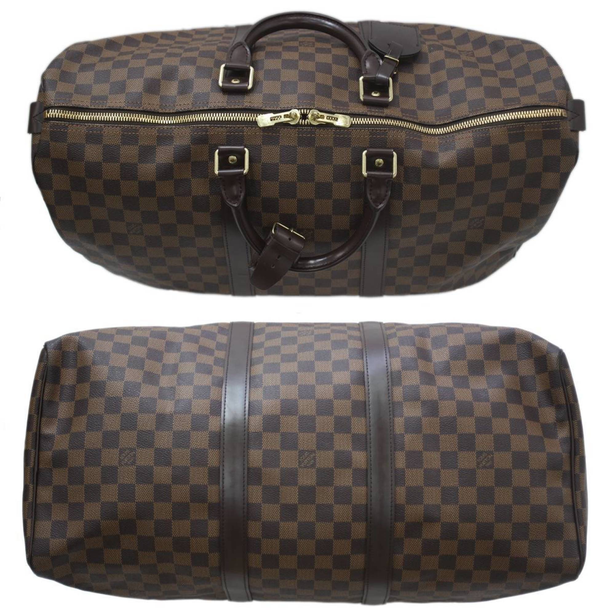 LOUIS VUITTON Keepall 50 Boston Bag Damier Ebene N41427 MB0096