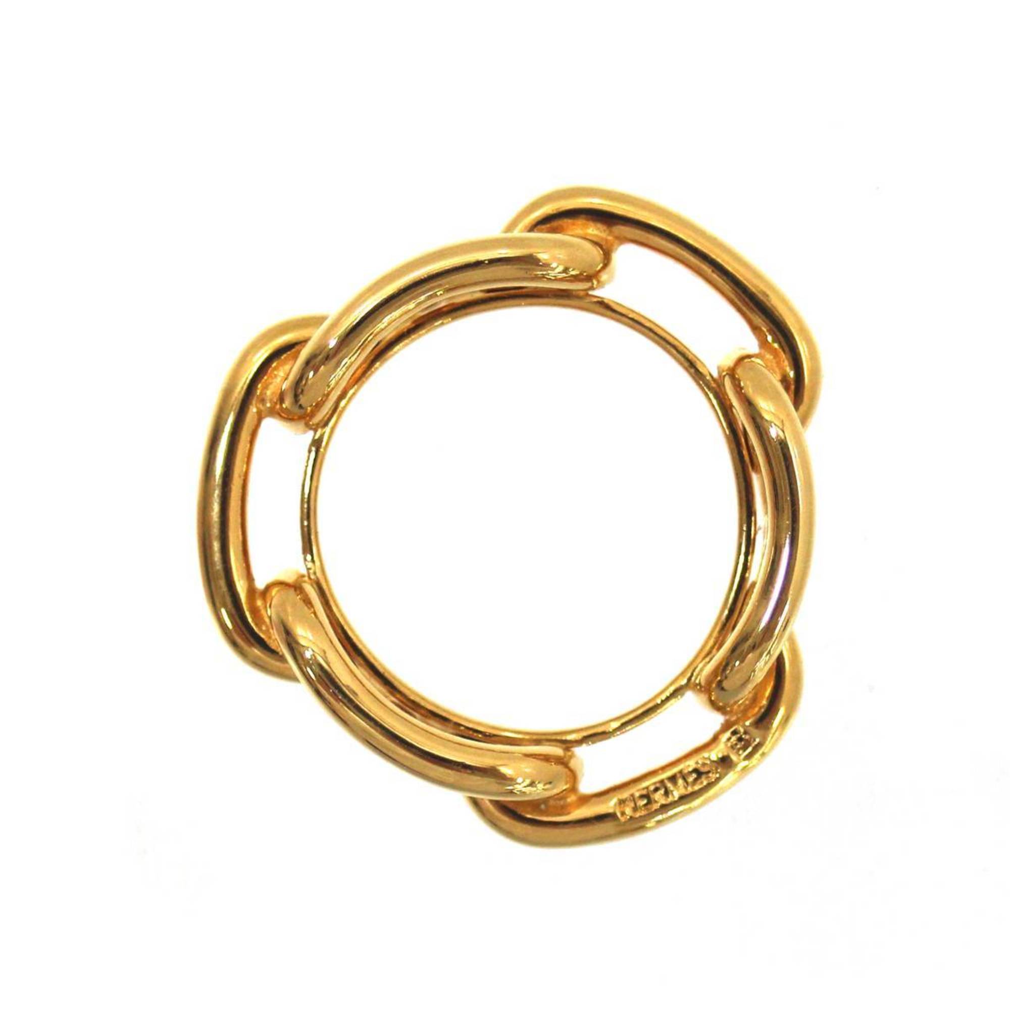 HERMES Chaine d'Ancre Scarf Ring Gold Special Box