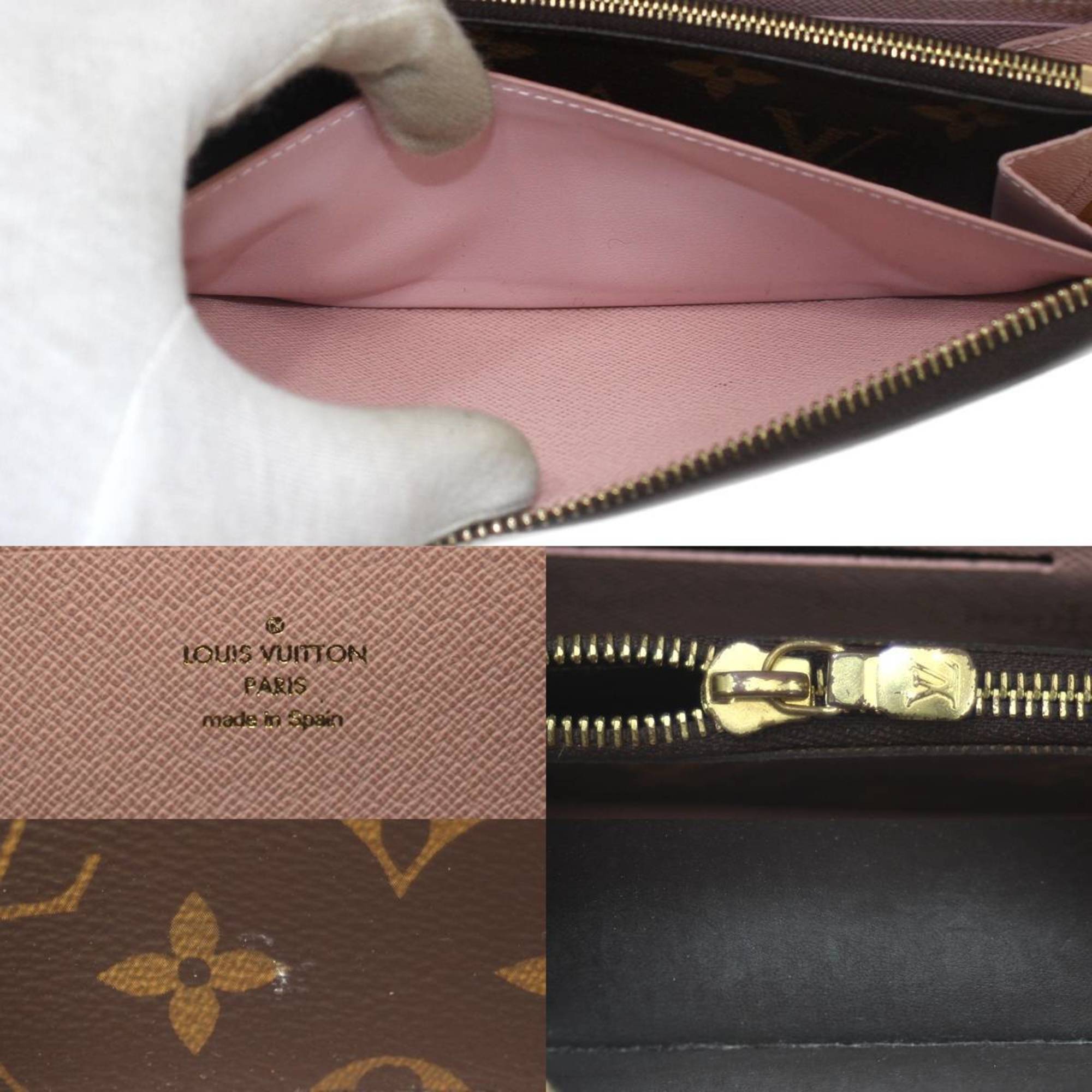 LOUIS VUITTON Monogram Portefeuille Clemence Round Long Wallet M61298