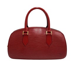 LOUIS VUITTON Jasmine Epi Leather Genuine Handbag Mini Boston Bag Red 13332