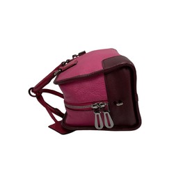 LOEWE Amazona 28 Anagram Logo Leather Genuine Handbag Mini Boston Bag Pink Bordeaux 28059