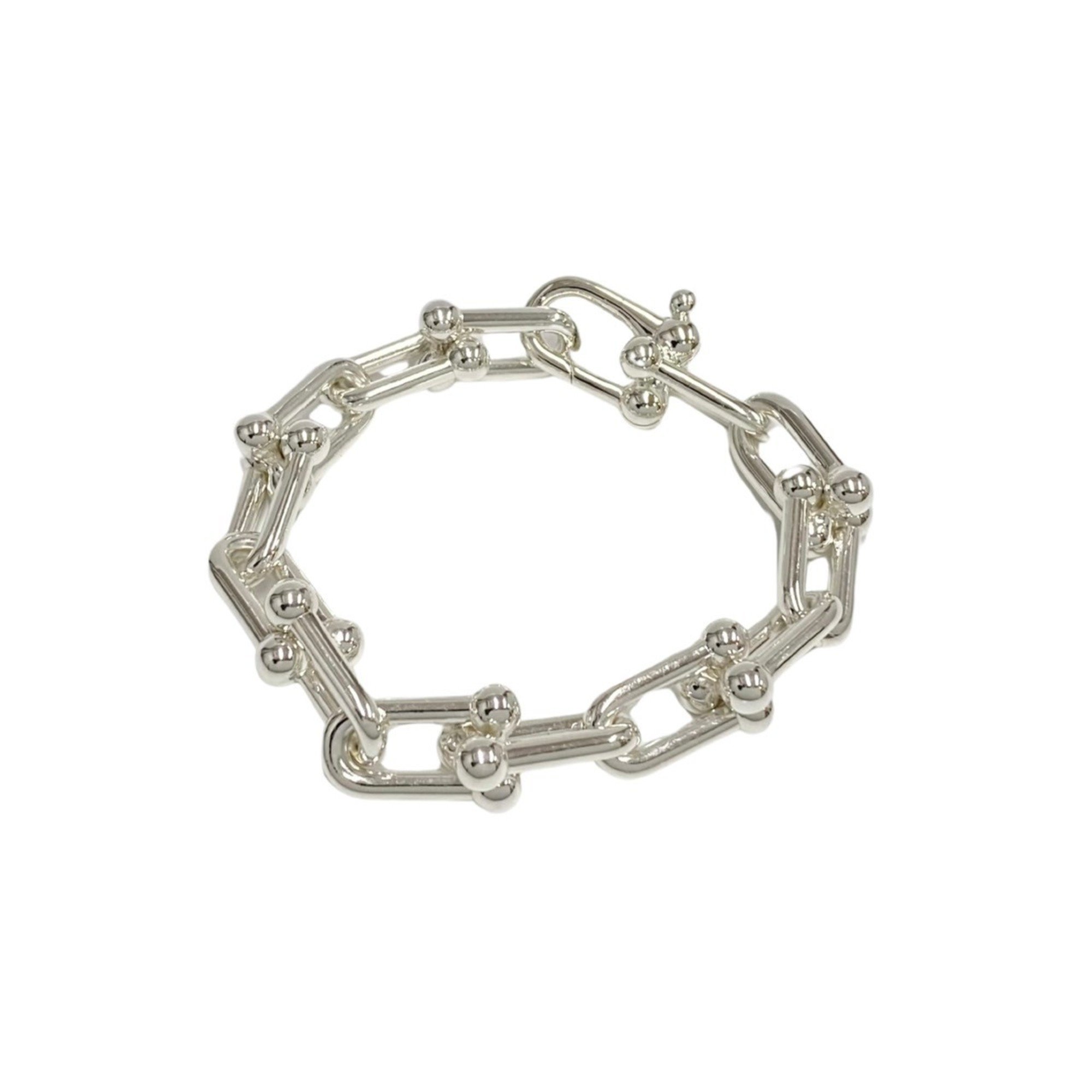 TIFFANY&Co. Tiffany Hardware Large Silver 925 Bracelet Bangle Men Women 47262