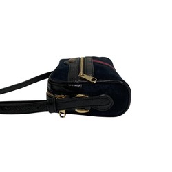 GUCCI Gucci Ophidia Sherry Line GG Logo Metal Fittings Suede Leather Genuine Mini Shoulder Bag Navy 28697