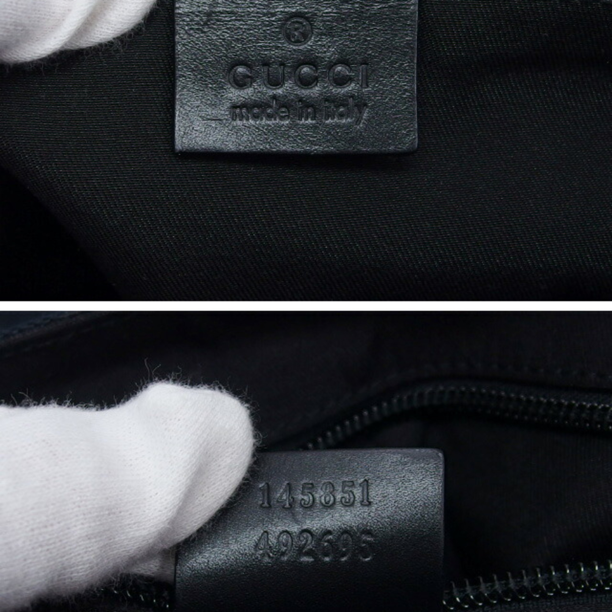 Gucci GG canvas Sling Bag Belt Bag body black