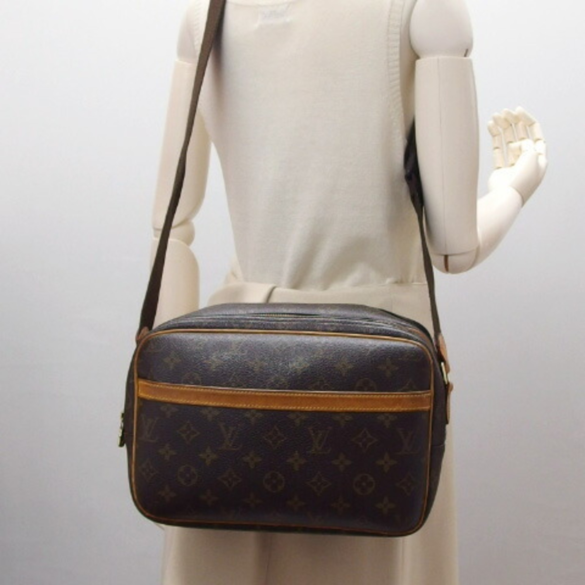 Louis Vuitton Monogram Reporter PM Shoulder Bag M45254