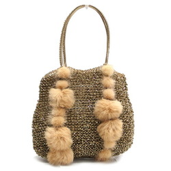 Anteprima wire bag handbag fur beige