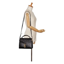 Saint Laurent Cassandra Top Handle Bag Handbag Shoulder 2WAY 578000 Black Leather Ladies SAINT LAURENT