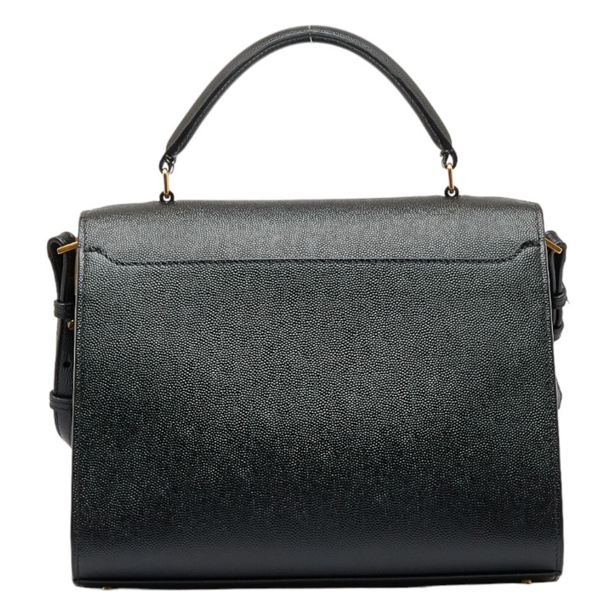Saint Laurent Cassandra Top Handle Bag Handbag Shoulder 2WAY 578000 Black Leather Ladies SAINT LAURENT