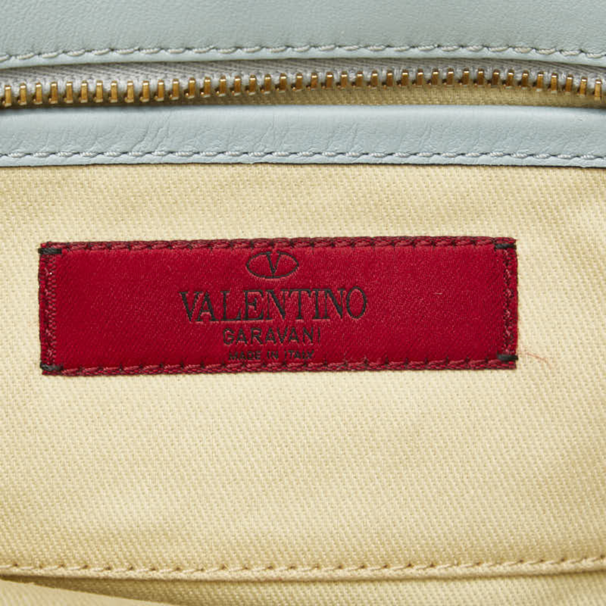 Valentino Garavani Rockstud Handbag Shoulder Bag 2WAY Blue Leather Ladies VALENTINO