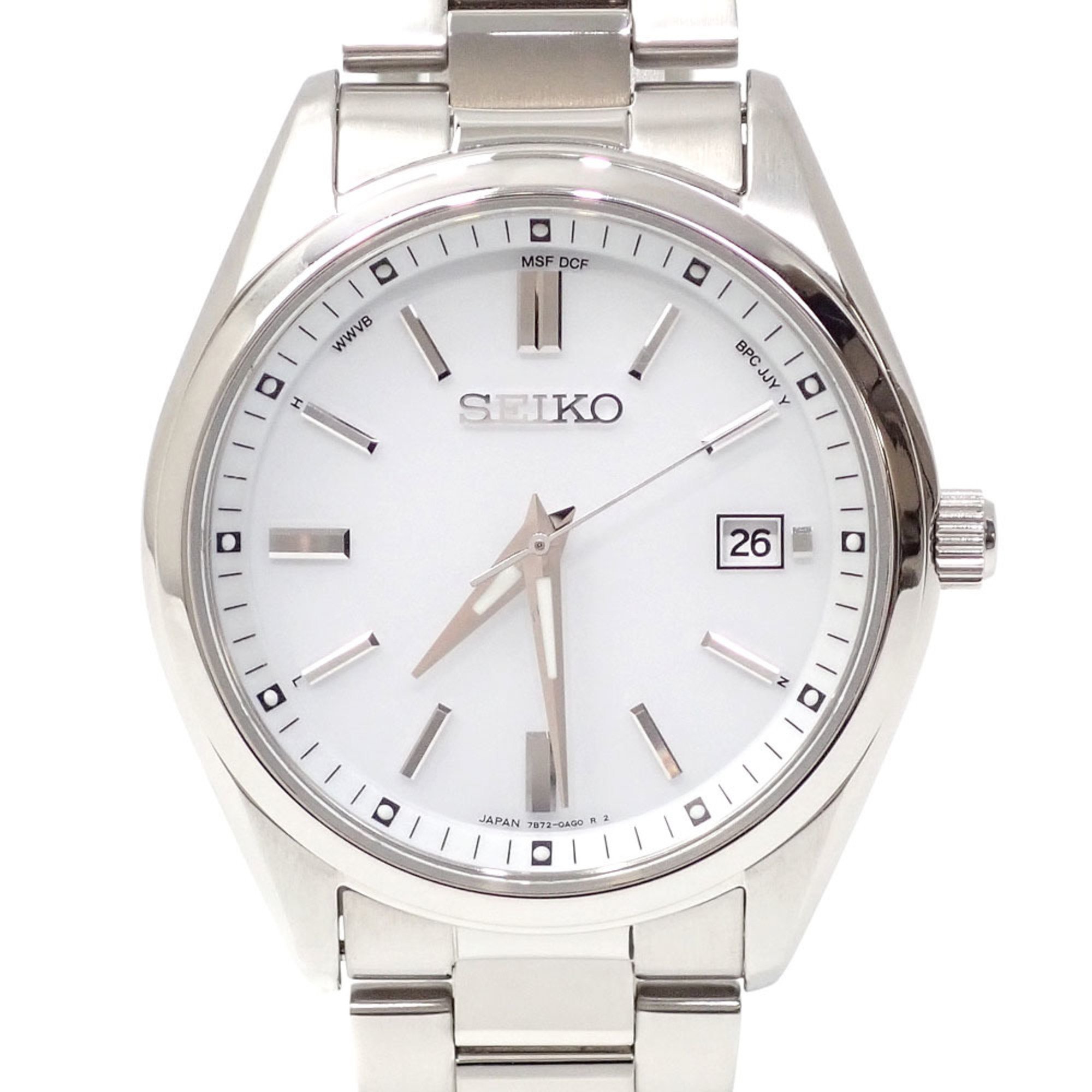 Seiko Watch Men s Solar SS 7B72 0AC0 Light Rechargeable Radio