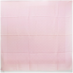 Louis Vuitton Silk Scarf Muffler Monogram Pattern Pink Women's