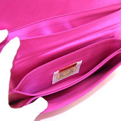 Bottega Veneta Clutch Bag FE 9032 Pink Satin Pouch Ribbon Women's BOTTEGA VENETA