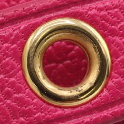 LOUIS VUITTON Bracelet Spike It M6691 Pink Leather Bangle Ladies