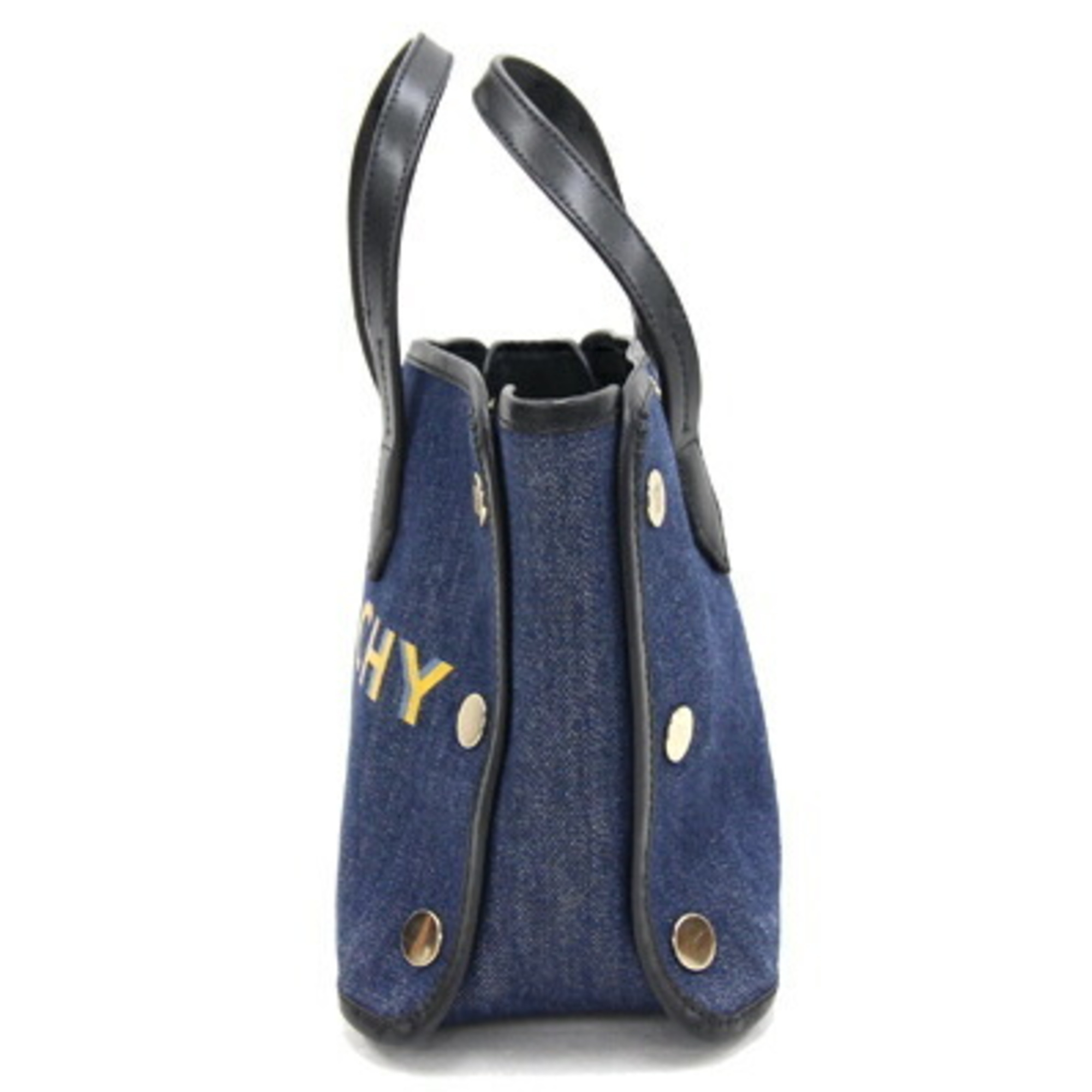 Givenchy Handbag Bond Shopper Tote BB50E5B10H Blue Black Leather Shoulder Bag Women's GIVENCHY