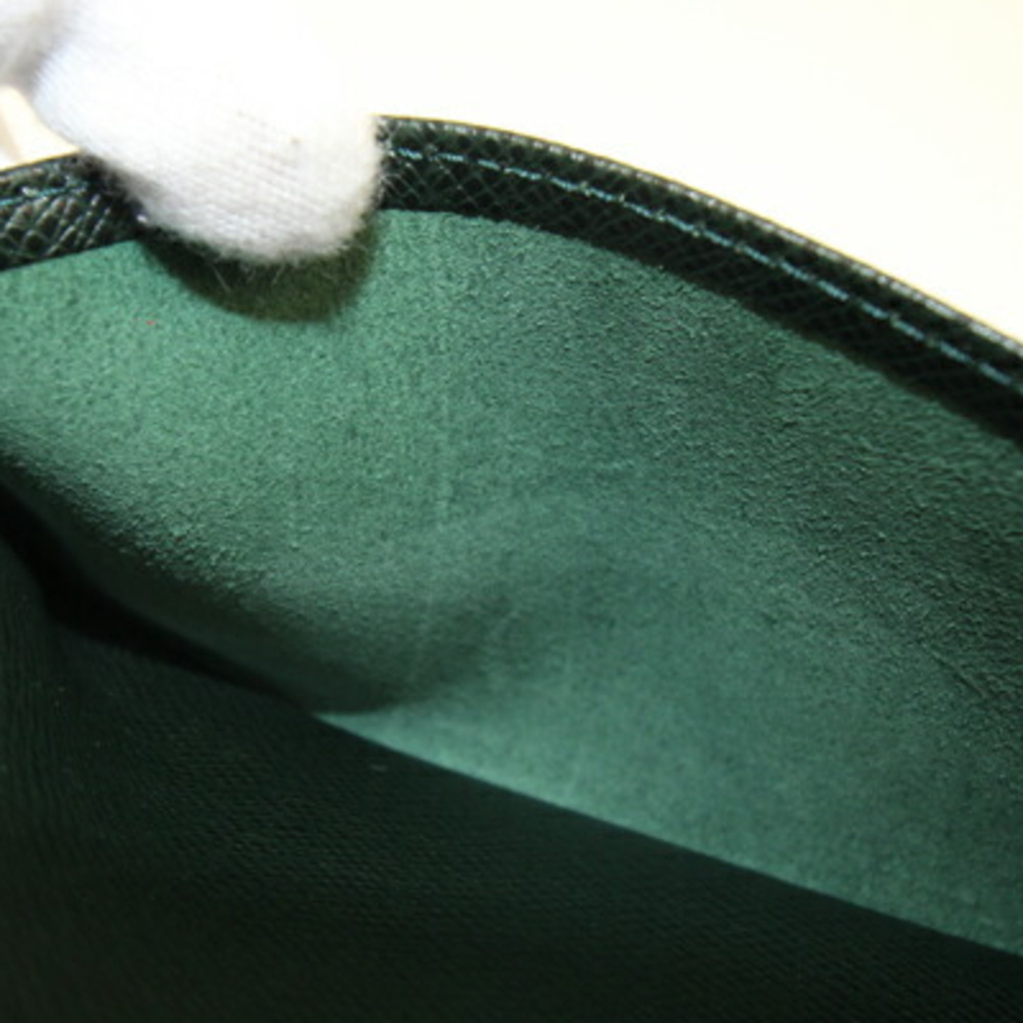 Louis Vuitton Pouch Taiga M30304 Epicea Second Bag Green Men's LOUIS VUITTON