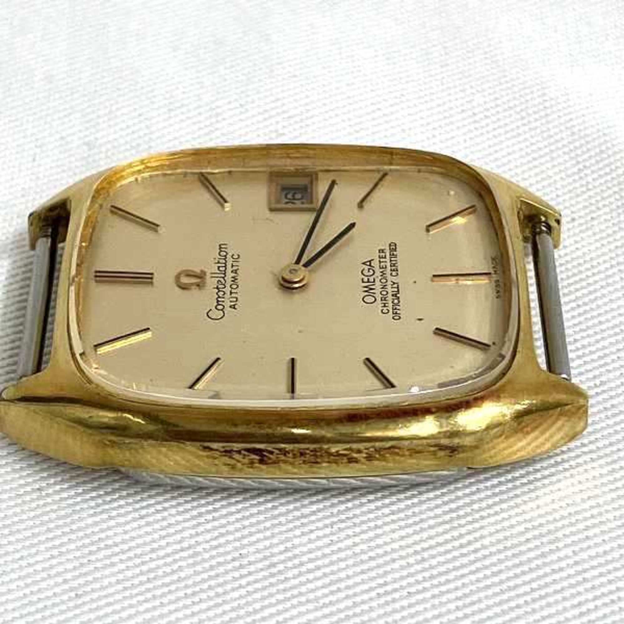 Omega Constellation 154.758 Automatic Gold Dial Face Only Watch Men's