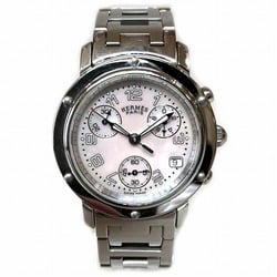 Hermes Clipper Nacre Chronograph CL1.310 Quartz Watch Ladies