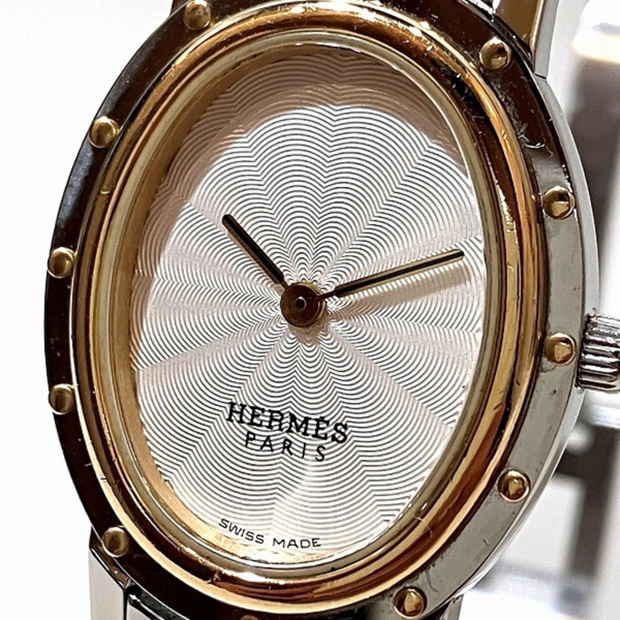 Hermes Clipper Oval CO1.220 Quartz Watch Ladies