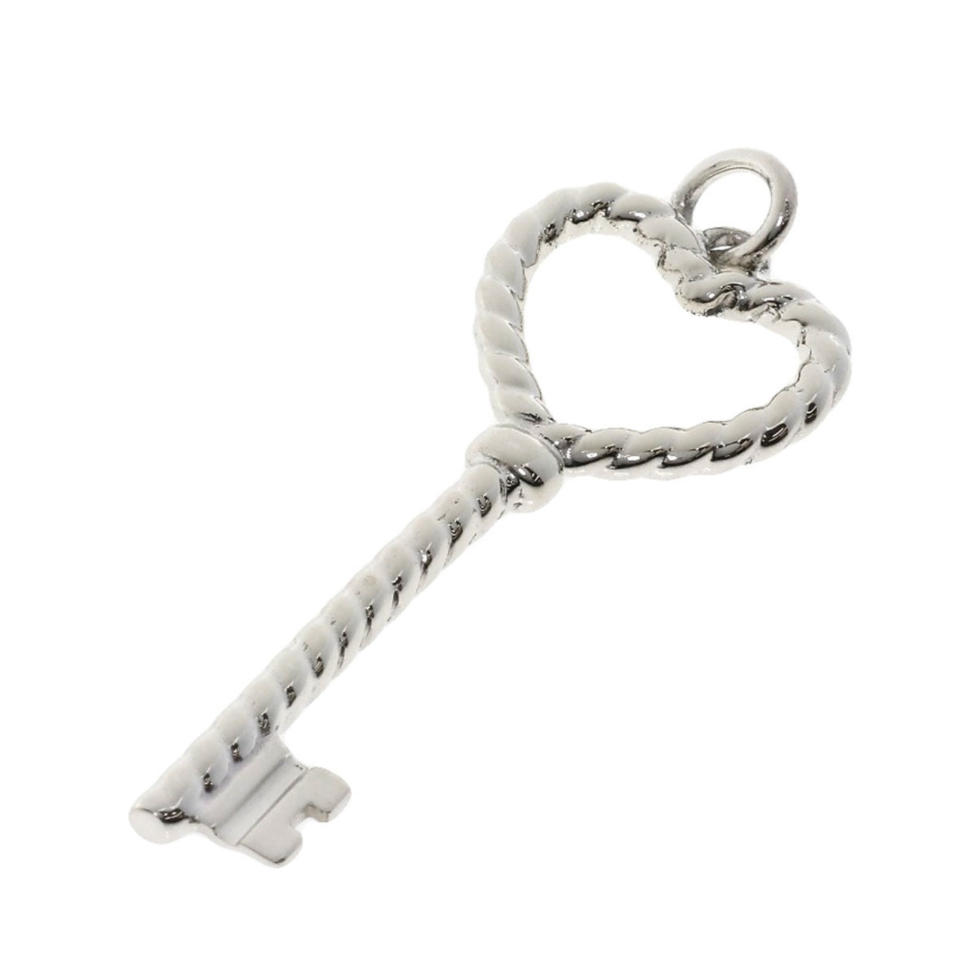 Tiffany Twist Heart Key Pendant Top Silver Women's TIFFANY&Co.