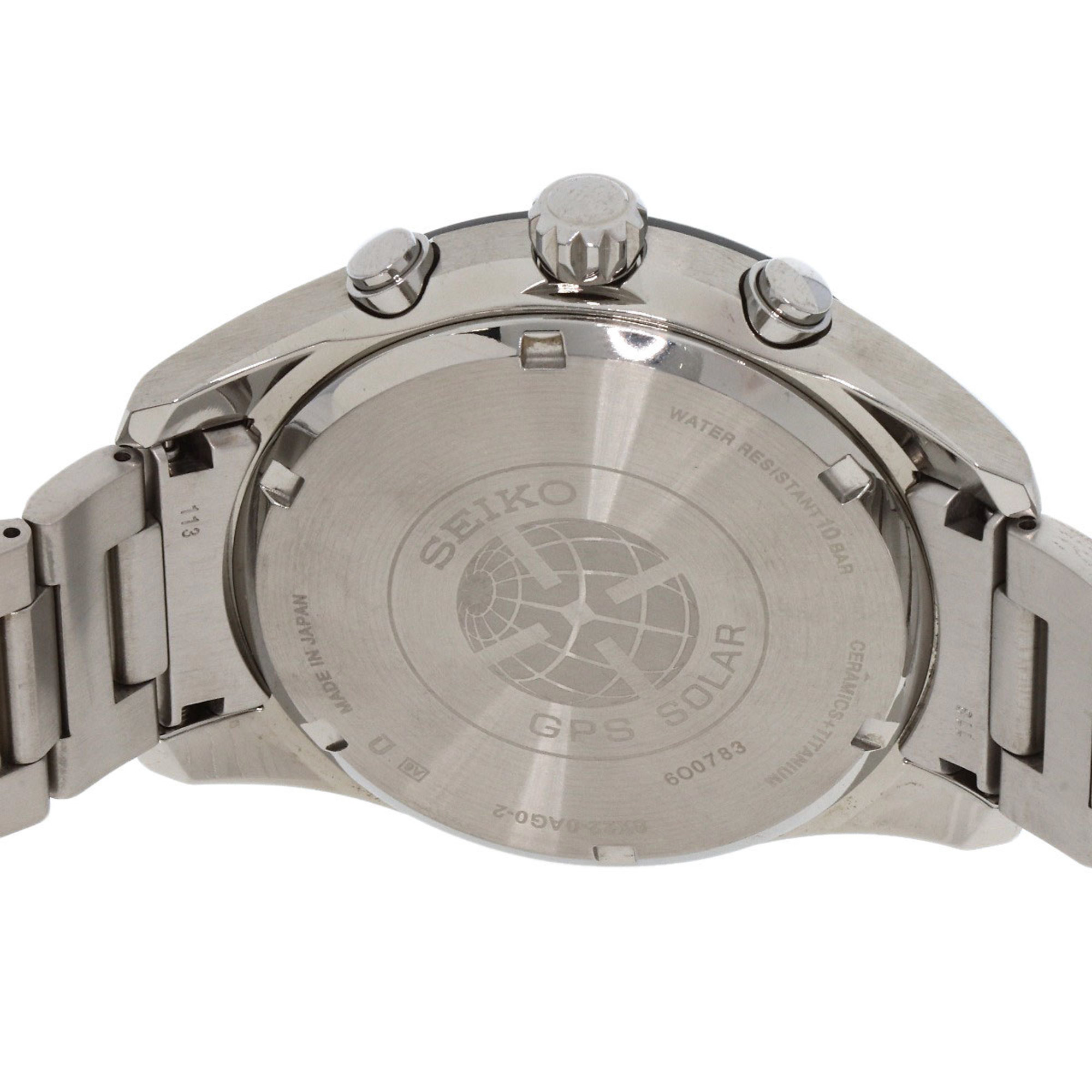 Seiko SBXB109 Astron GPS Solar Watch Titanium/Titanium Men's SEIKO