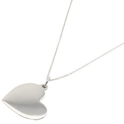 Tiffany Heart Plate Necklace Silver Women's TIFFANY&Co.
