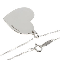 Tiffany Heart Plate Necklace Silver Women's TIFFANY&Co.