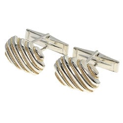 Tiffany Stripe Combination Cufflinks Silver/K18YG Men's TIFFANY&Co.