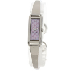 Gucci 109 Square Face GG Dial Watch Stainless Steel/SS Ladies GUCCI
