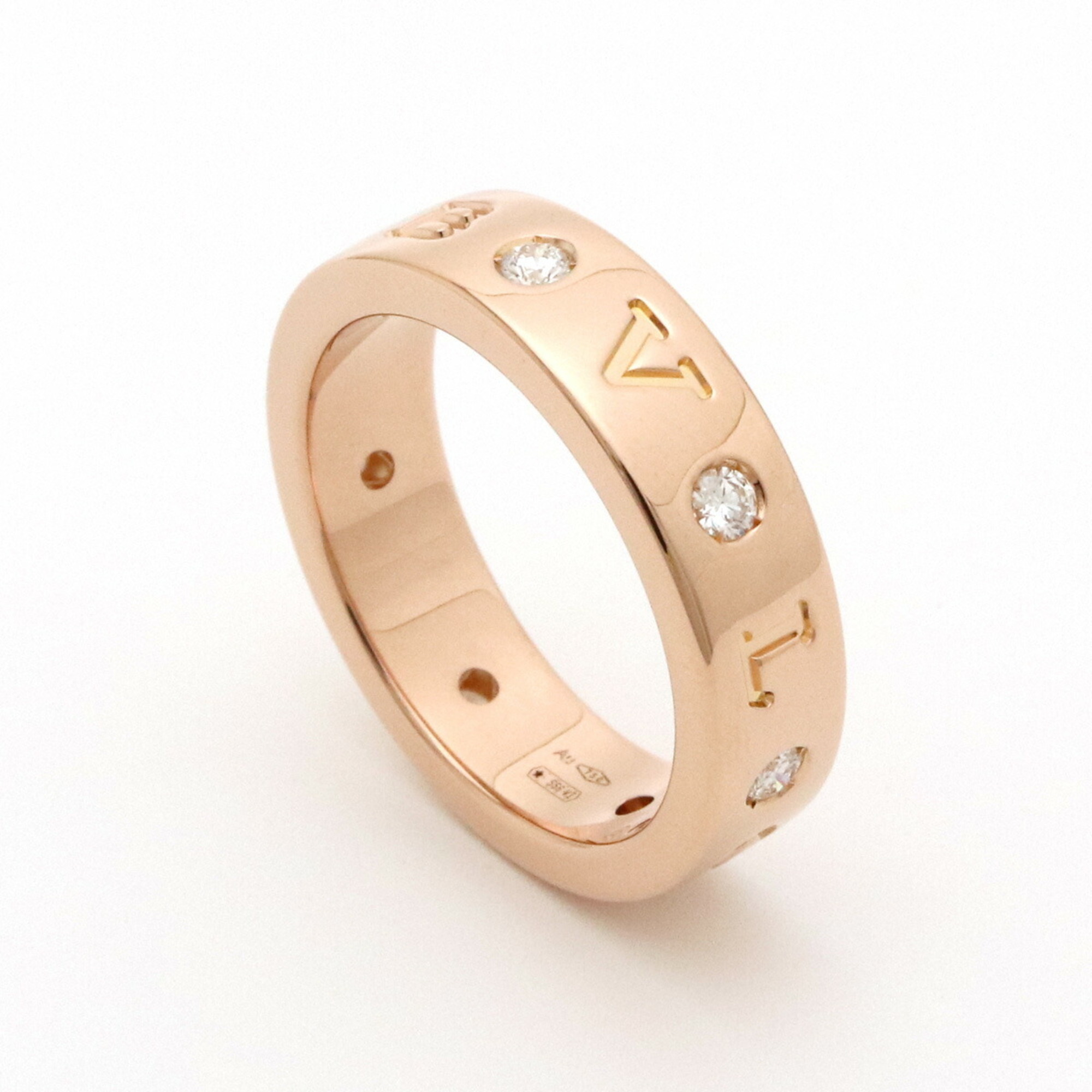 BVLGARI Bulgari Bvlgari Roman Sorbet Ring K18PG Pink Gold Diamond 7PD #51 Daily size approx. 11 353963