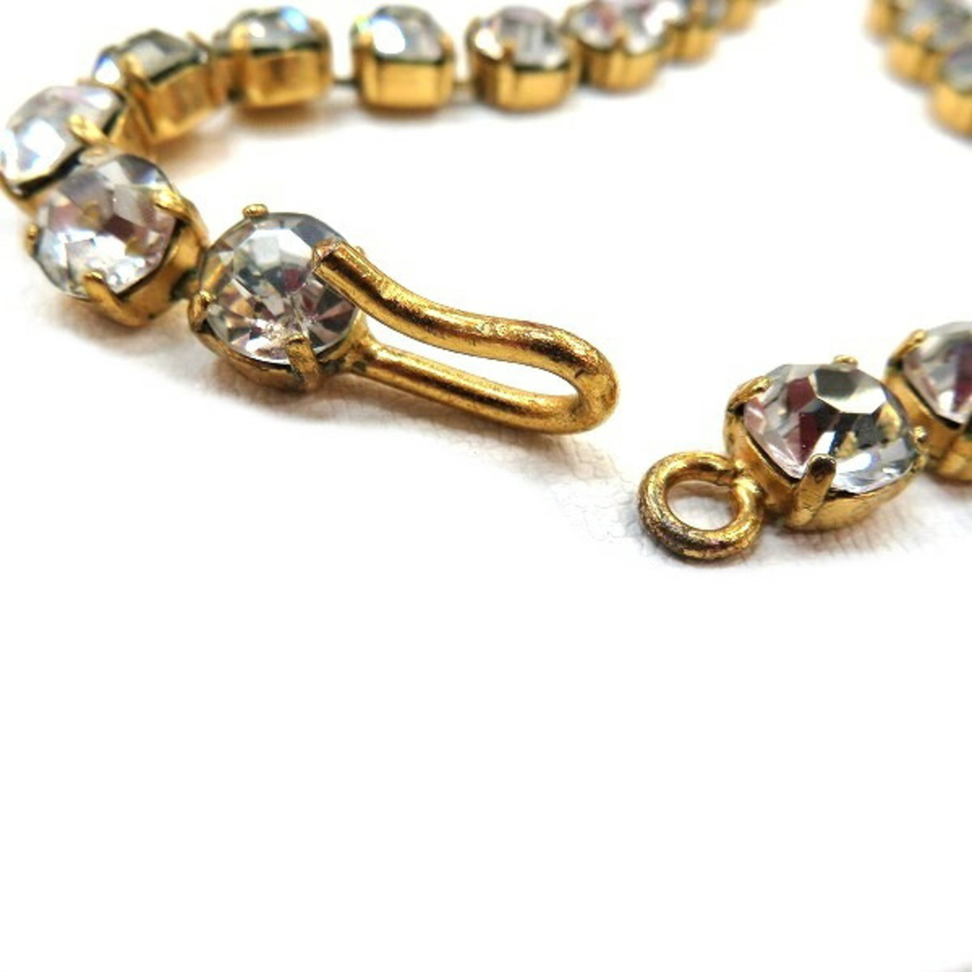 CHANEL Rhinestone Cocomark 95A Brand Accessories Necklace Women's