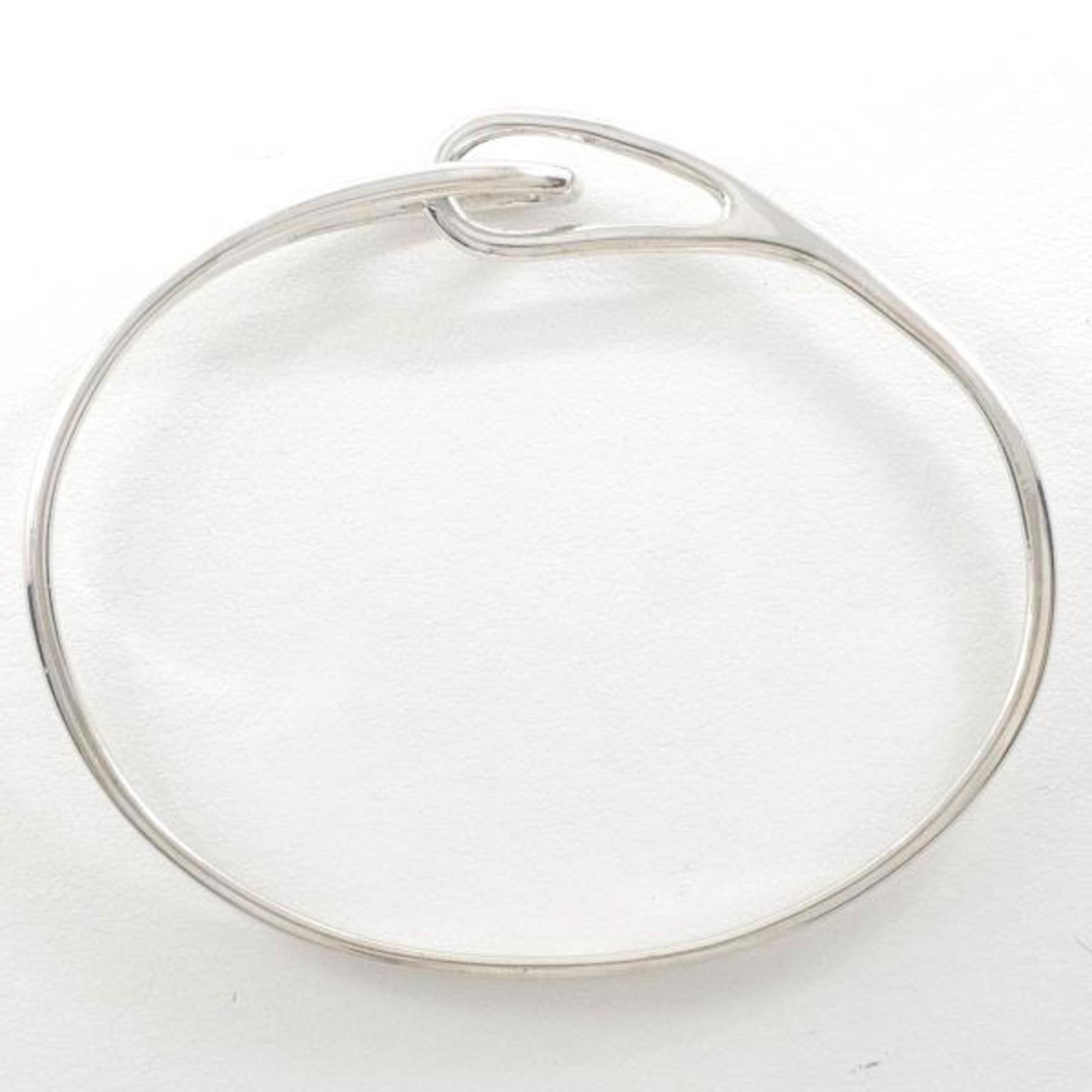 Tiffany Double Loop Silver Bangle Box Bag Total Weight Approx. 14.0g 18.5cm Jewelry
