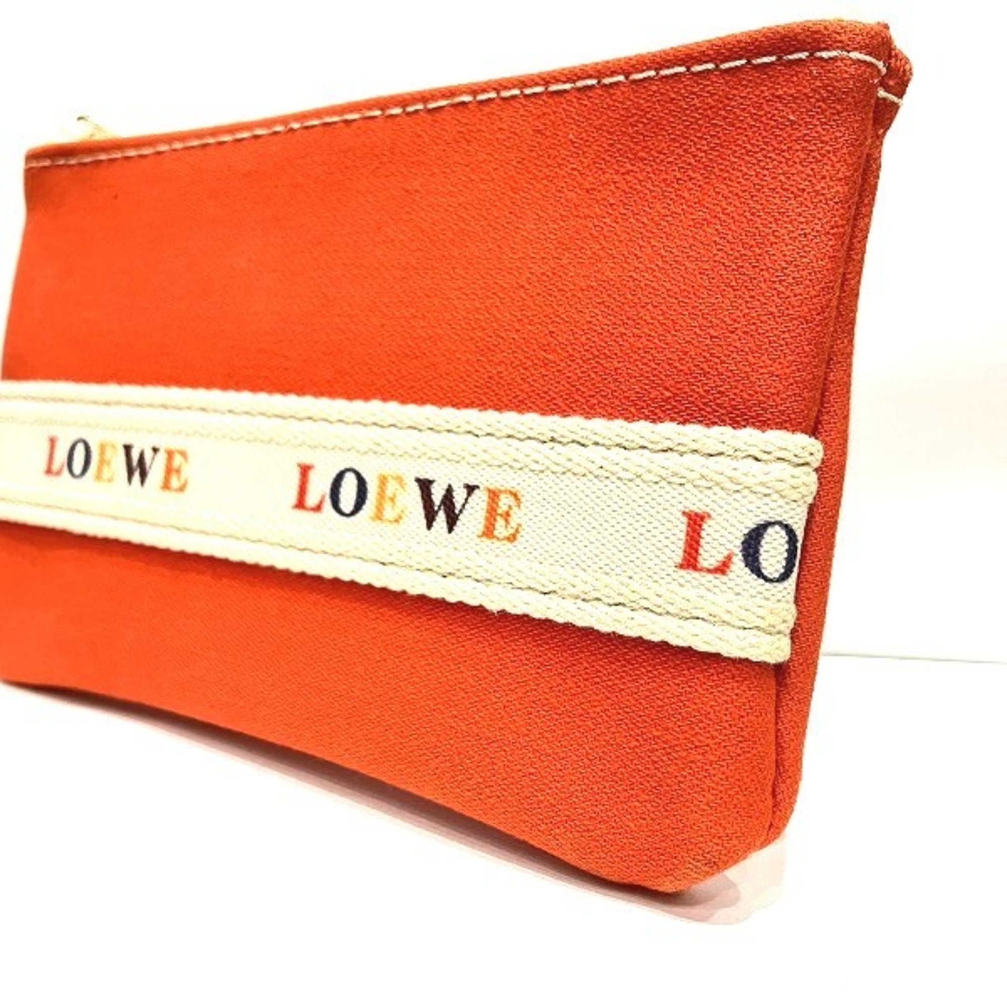 LOEWE Canvas Logo Brand Accessories Pouch Women's Bag