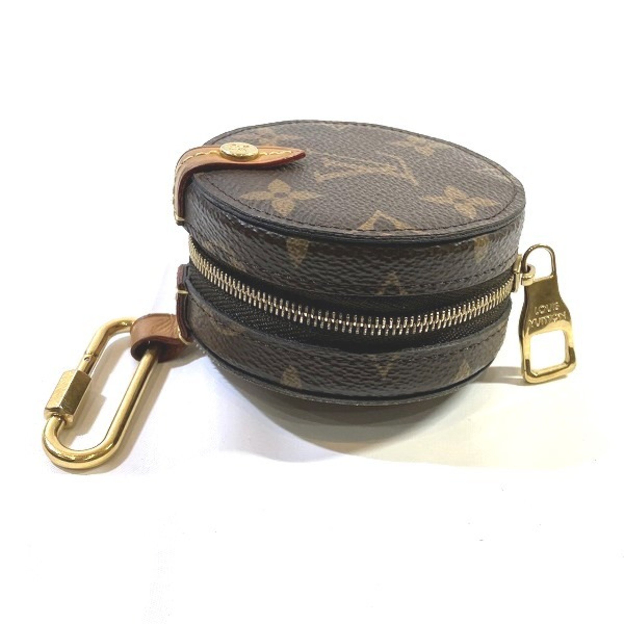 Louis Vuitton Monogram M68524 Round Coin Case Brand Accessories Men's Women's