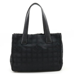 CHANEL New Line Tote PM Bag Shoulder Nylon Leather Black A20457